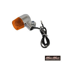 マッドマックス 丸ミニヨーロピアンウインカー シルバー/オレンジ M10×73mmアルミステー付 MM11-0076-OR 1セット(2個)（直送品）