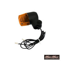 丸ミニヨーロピアンウインカー ブラック/オレンジ M10×73mmアルミステー付 MM11-0077-OR-2 1セット(4個)（直送品）