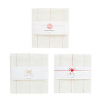 【ワゴンセール】（数量限定）母の日ギフト おつかいものふきん 日本製 蚊帳布巾 3点セット（あわじ結び・花むすび・梅文様）