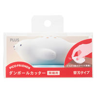 プラス カッター ダンボールカッター 開梱用 ピコフレンズ アザラシ 35335 1個