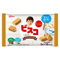 ビスコ 大袋 小麦胚芽入り アソートパック 2枚×16パック入 1セット（1袋×3） 江崎グリコ クッキー 個包装 お配り