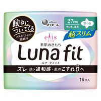 【生理用品】 ナプキン 超スリム特に多い昼用 羽つき 27cm エリス素肌のきもちルナフィット 1セット（1個（16枚入）×3）大王製紙