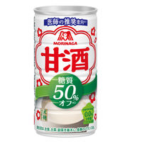 森永製菓 甘酒糖質50％オフ 185g 1セット（6缶）