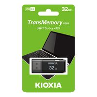 キオクシア USB2.0 キャップ式 ブラック KUCー2A032GK 1個