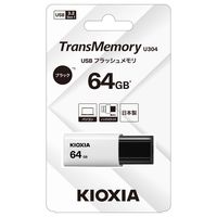 キオクシア USB3.2 Gen1ノックスライド式ブラックKUNー3A064GK KUN-3A064GK 1個