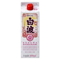 薩摩酒造 さくら白波 25度 900ml パック 1セット(1本×6) 芋焼酎