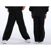 wundou(ウンドウ) パイピングトレーニングパンツ 140 ブラック P2050J 1枚（直送品）