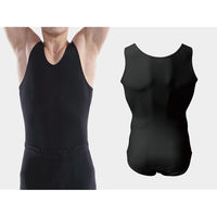 wundou(ウンドウ) 男子体操シャツ XL ブラック P400 1枚（直送品）