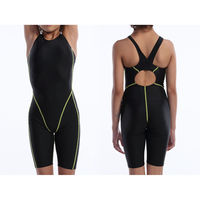 wundou(ウンドウ) ウィメンズスイムスーツ 120 ブラック×ケイキ P2910J 1枚（直送品）