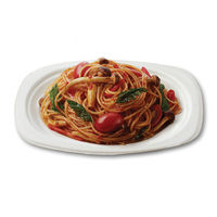 Gracz（グレース）バガス オーバルプレート ホワイト 1箱（1200枚：50枚入×24袋）