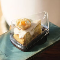 ニッケ商事 ケーキボックス（容器・フタセット）1セット（100セット：50セット入×2袋）