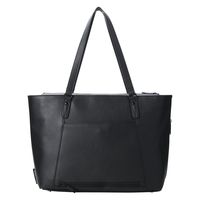 トートバッグ 合皮 スマホポケット 14.0inch 15L ブラック BM-TBSLH01BK エレコム 1個（直送品）