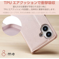 らくらくスマートフォン F-53E ケース レザー 手帳型 ミラー付 ピンク PM-F244PLFJM2PN エレコム 1個（直送品）