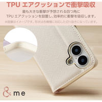 らくらくスマートフォン F-53E ケース レザー 手帳型 ミラー付 ホワイト PM-F244PLFJM2WH エレコム 1個（直送品）