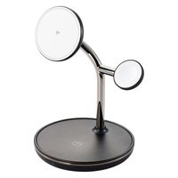 ワイヤレス充電器 Qi2 対応 15W/7.5W/5W マグネット式 3in1 ブラック W-MS08BK エレコム 1個（直送品）