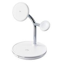 ワイヤレス充電器 Qi2 対応 15W/7.5W/5W マグネット式 3in1 ホワイト W-MS08WH エレコム 1個（直送品）
