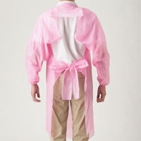 川西工業 ポリエチレン袖付エプロン 4442 使い捨て ディスポ 医療介護 ガウン 1梱(10枚入x20箱)（直送品）