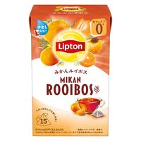 リプトン みかんルイボス ティーバッグ 1セット（1個（15バッグ入）×3） ノンカフェイン カフェインゼロ