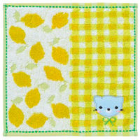 日繊商工 キッズ柄タオルハンカチ(ネコさん)個包装 プチギフト QGS3097Y-1P(10) 1箱(10枚入)（直送品）