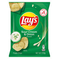 ポテトチップス スナック菓子 輸入菓子 フリトレー　レイズ　サワークリーム＆オニオン味 110g 6個
