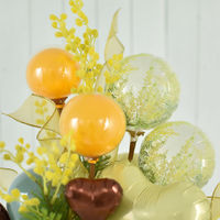 宝興産 5インチサイズのOHフィルム(透明)バルーン ミモザ 201381102 1セット(10枚入)（直送品）