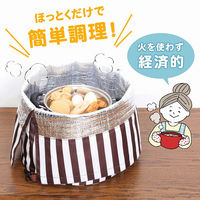 アストロ 保温で調理ケース ストライプ 625-02 1セット(1個×3)（直送品）