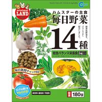 【アウトレット】ミニマルランド ハムスター用 ハムスターの主食 毎日野菜14種 国産 180g 1セット（1袋×3）マルカン 小動物