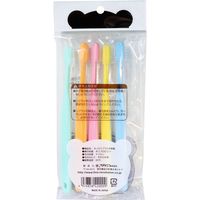 キッズハブラシ5本組 やわらかめ こども用歯ブラシ 4～6才 ファイン