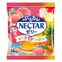 ゼリー 個包装 ネクターゼリー ピーチ＆ミックス 14個入 6袋 不二家  お配り