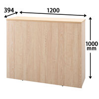 アール・エフ・ヤマカワ テンポ　ハイカウンター 幅1200×奥行き394×高さ1000mm ナチュラル 1台