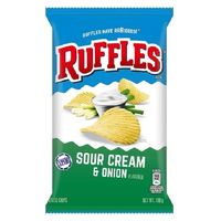 ポテトチップス 輸入菓子 おつまみ ラッフルズ　サワークリーム＆オニオン味　100g 3個   フリトレー