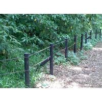 エスコ φ 80x1200mm 擬木杭(穴あり) EA628ZV-32 1本（直送品）