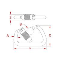 エスコ 114.3x12.7mm ハーネスクリップ(アルミ製) EA638JN-43 1個（直送品）