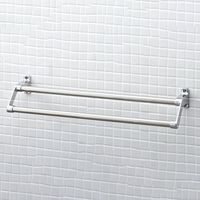 エスコ 453mm タオル掛け(ステンレス製/2段式) EA638LE-211 1個（直送品）