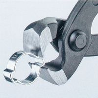 エスコ 220mm イヤークランププライヤー EA463PJ-1 1本（直送品）