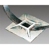 エスコ 28.6X28.6mm結束バンド用ベース(粘着付/100個) EA475EZ-28 1袋(100個)（直送品）