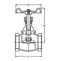 エスコ RC 3/8 ” グローブバルブ(青銅製) EA470CA-83 1個（直送品）