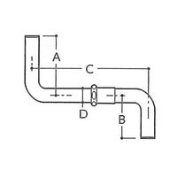 エスコ 368x240xφ31.75mm 洗浄管 EA472BA-25 1個（直送品）