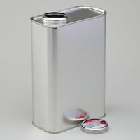 エスコ 1.0L 取手無角缶(スチール製/10個) EA508TM-43 1袋(10個)（直送品）