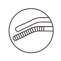 エスコ 3.5x500mm ピンセット(先曲) EA595GC-77 1本（直送品）