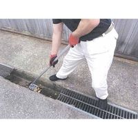 エスコ 140x170mm/1325mm 溝さらえ(U型・ステンレス製) EA650BH-40 1本（直送品）