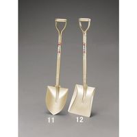 エスコ 255x300mm/ 970mm ショベル(角形・スチール柄) EA650BJ-12 1本（直送品）