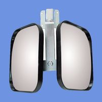 エスコ 175x150mmx2 凸面ツインミラー(取付金具付) EA724ZS-21 1個（直送品）