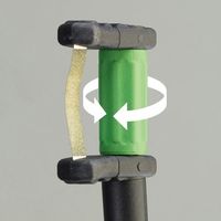 エスコ 0.22mm/粗目 ダイヤモンドやすり(柄付・片面) EA826VT-34 1セット（直送品）