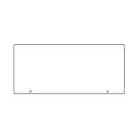 エスコ [無地] 表示板 EA864CG-11 1個（直送品）