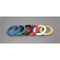 エスコ 0.5mm2x100m 電子機器用ビニル電線[KV](緑) EA940AL-5GB 1巻（直送品）