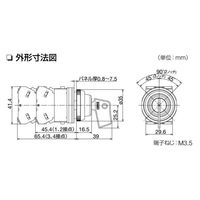 エスコ 30mm用 セレクタースイッチ(キー操作型) EA940DA-19A 1個（直送品）