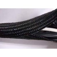 エスコ 6.0mmx 5m 編組保護チューブ(黒/後入れ) EA944AL-162 1袋（直送品）