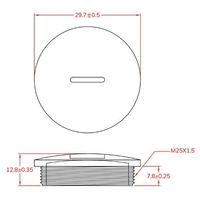 エスコ M25x1.5mm スクリュープラグ(100個) EA948HK-125 1袋(100個)（直送品）