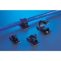 エスコ 5.5mm ケーブルクランプ(粘着付/100個) EA947FA-105 1袋(100個)（直送品）